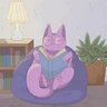 A Good Book album cover by Purrple Cat